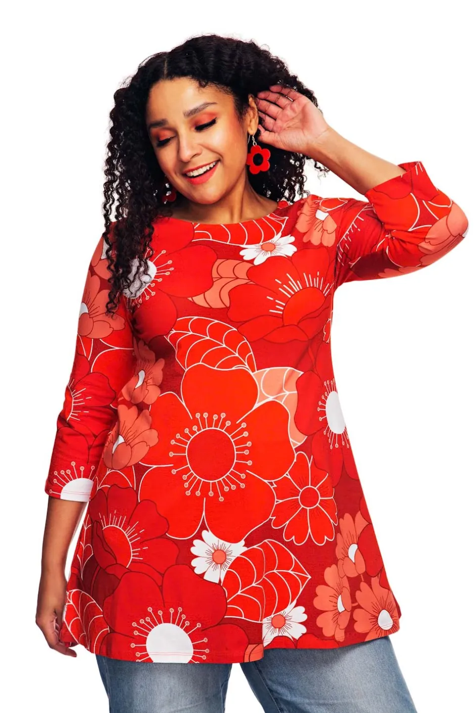 Outlet Anita tunika 1960 Röd Toppar | Klänningar