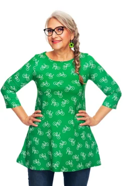 Hot Anita tunika Cykeltur Grön Toppar | Klänningar
