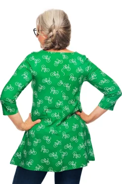 Hot Anita tunika Cykeltur Grön Toppar | Klänningar