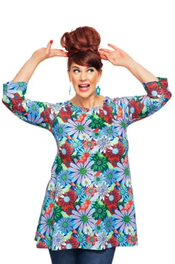 Fashion Anita tunika Fågeltivoli Blå Toppar | Klänningar