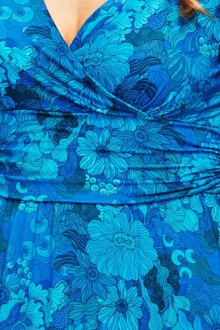 Sale Anna klänning Illusion Blå Klänningar