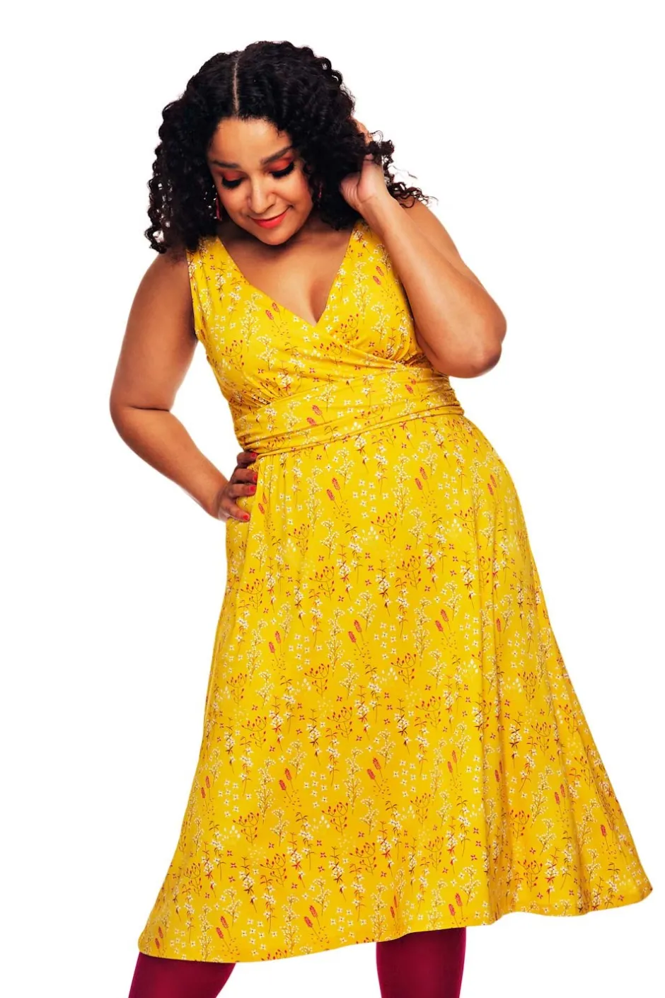 New Anna klänning Ängsblom Gul Klänningar