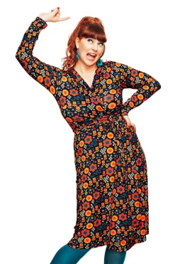 Sale Anna-Klara klänning Nostalgi Orange Klänningar