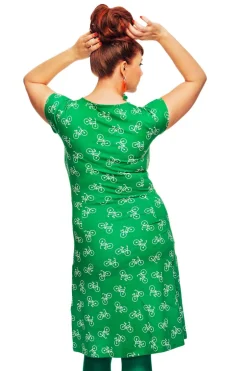 New Asta klänning Cykeltur Grön Klänningar