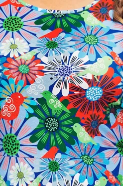 Best Asta klänning Fågeltivoli Blå Klänningar