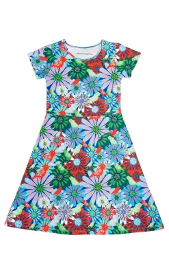 Hot Asta MINI klänning Fågeltivoli Blå Barn Barnkläder