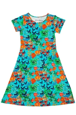 Outlet Asta MINI klänning Fjärilar Barn Barnkläder