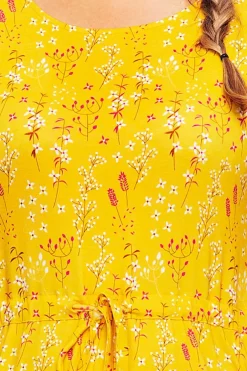 Online Bella klänning Ängsblom Gul Klänningar