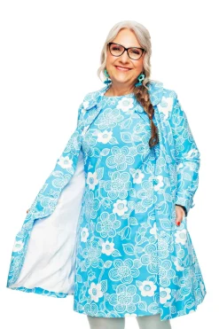 Outlet Berit kappa Chic Turkos Jackor