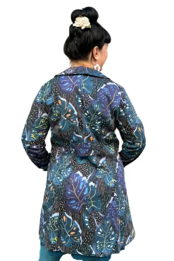 Online Berit kappa Framtid blå Jackor