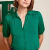 Sale Carina blus Nile green Toppar