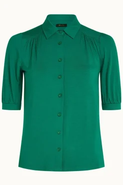 Sale Carina blus Nile green Toppar
