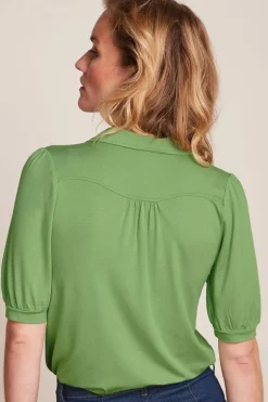Hot Carina blus Shade green Toppar