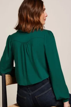Clearance Carina blus Urban green Toppar