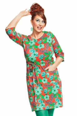 Sale Doris klänning Karamell Korall Klänningar