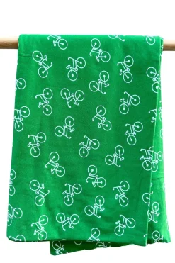 Online Ekologiskt trikåtyg Cykeltur Grön Tyg