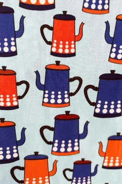 Outlet Ekologiskt trikåtyg Kaffe Tyg