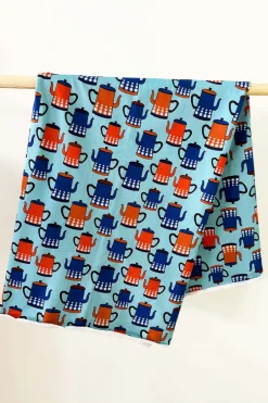 Outlet Ekologiskt trikåtyg Kaffe Tyg