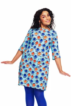 Outlet Ekologiskt trikåtyg Kaffe Tyg