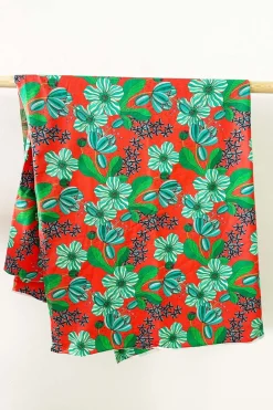 Discount Ekologiskt trikåtyg Karamell Korall Tyg