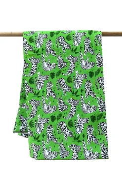 Best Ekologiskt trikåtyg Tigrar Grön Tyg