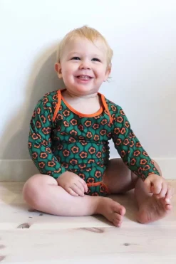 Hot Elis MINI body Sekund grön Barn Barnkläder