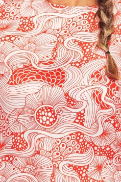 Fashion Elsie topp Rörelse Röd Toppar