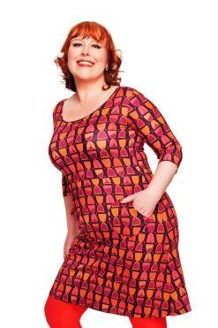 Sale Ester klänning Timglas lila Klänningar