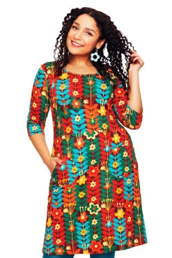 Clearance Ester klänning Växtkraft brun Klänningar