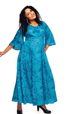 Outlet Greta klänning Rörelse Blå Klänningar