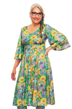 Discount Gullan klänning Illusion Färgglad Klänningar