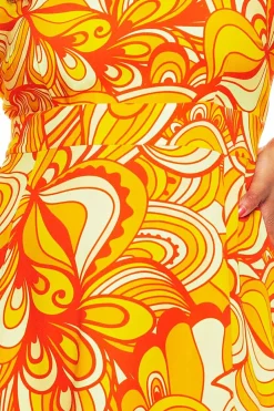 Online Gullan klänning Kraft Gul Klänningar