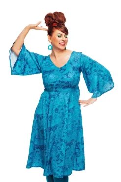 Discount Gullan klänning Rörelse Blå Klänningar