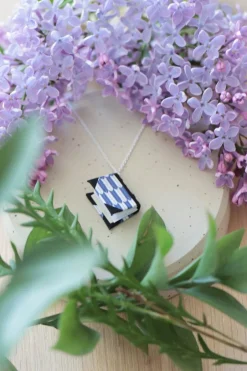 Sale Halsband silverkedja Blue arrow Halsband & Armband