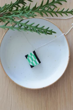 Fashion Halsband silverkedja Green arrow Halsband & Armband