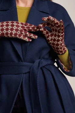 Online Handskar Argyle cabernet red Mössor & Handskar