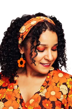 Best Hedda hårband 1970 orange Hårband