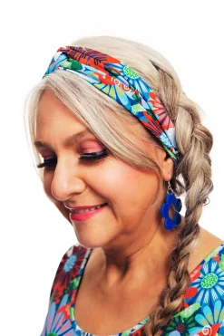New Hedda hårband Fågeltivoli Blå Hårband