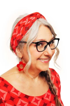 Fashion Hedda hårband Mosaik Röd Hårband