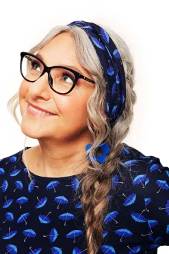 Outlet Hedda hårband Paraply Blå Hårband