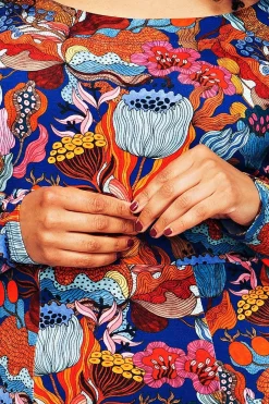 Fashion Helga klänning Babylon Blå Klänningar