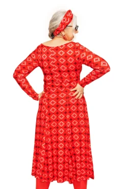 Best Helga klänning Mosaik Röd Klänningar