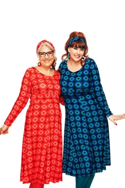 Best Helga klänning Mosaik Röd Klänningar