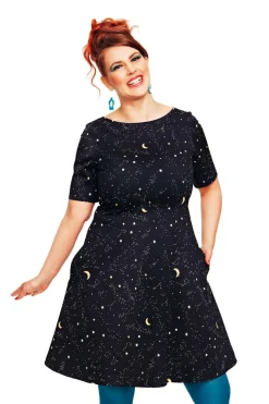 New Irma klänning Astrologi svart Klänningar