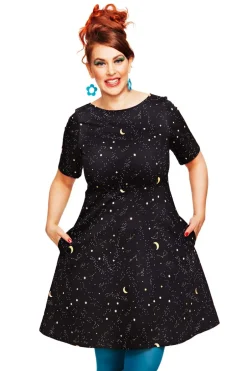 New Irma klänning Astrologi svart Klänningar