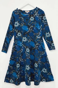 Clearance Kajsa klänning Melodi blå Klänningar