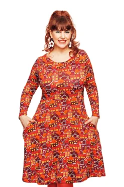 Clearance Kajsa klänning Vår gata orange Klänningar