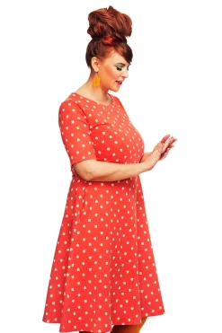 Discount Kamilla klänning Tusensköna korall Klänningar