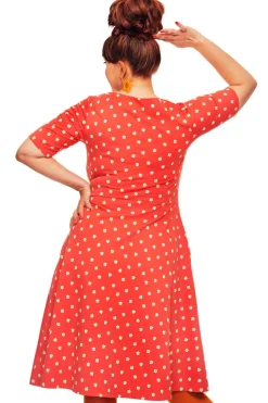 Discount Kamilla klänning Tusensköna korall Klänningar