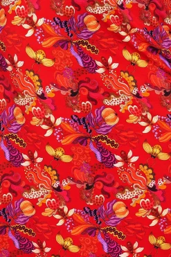 Clearance Lisa kjol Urdjur röd Kjolar